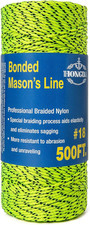 Professional Masonry String Lines, 500 Feet 18 Bonded Braided Nylon Mason Line,