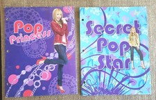 2 Disney Channel Hannah Montana 2 Pocket Portfolios Folders Pop Star