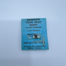 New Old Stock Nos Simmons Twin Bead Sight 348 Thread