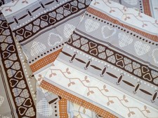 HEINE HOME, 4tlg. Bettwäsche-Set, Landhaus Stil, 80x80cm 135x200cm, braun / grau