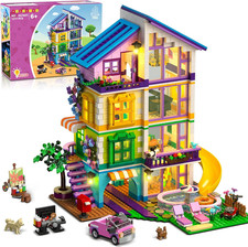 Juego de construcción de casa para niñas con luz LED - 1317 PIEZAS juguete bloque villa amigos con