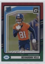 2024 Donruss Rated Rookie Optic Preview Red & Green Prizm Devaughn Vele 0jm6