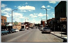 c1973 Street Scene Medicine Hat Alberta Canada Classic Car VINTAGE Postcard 4930