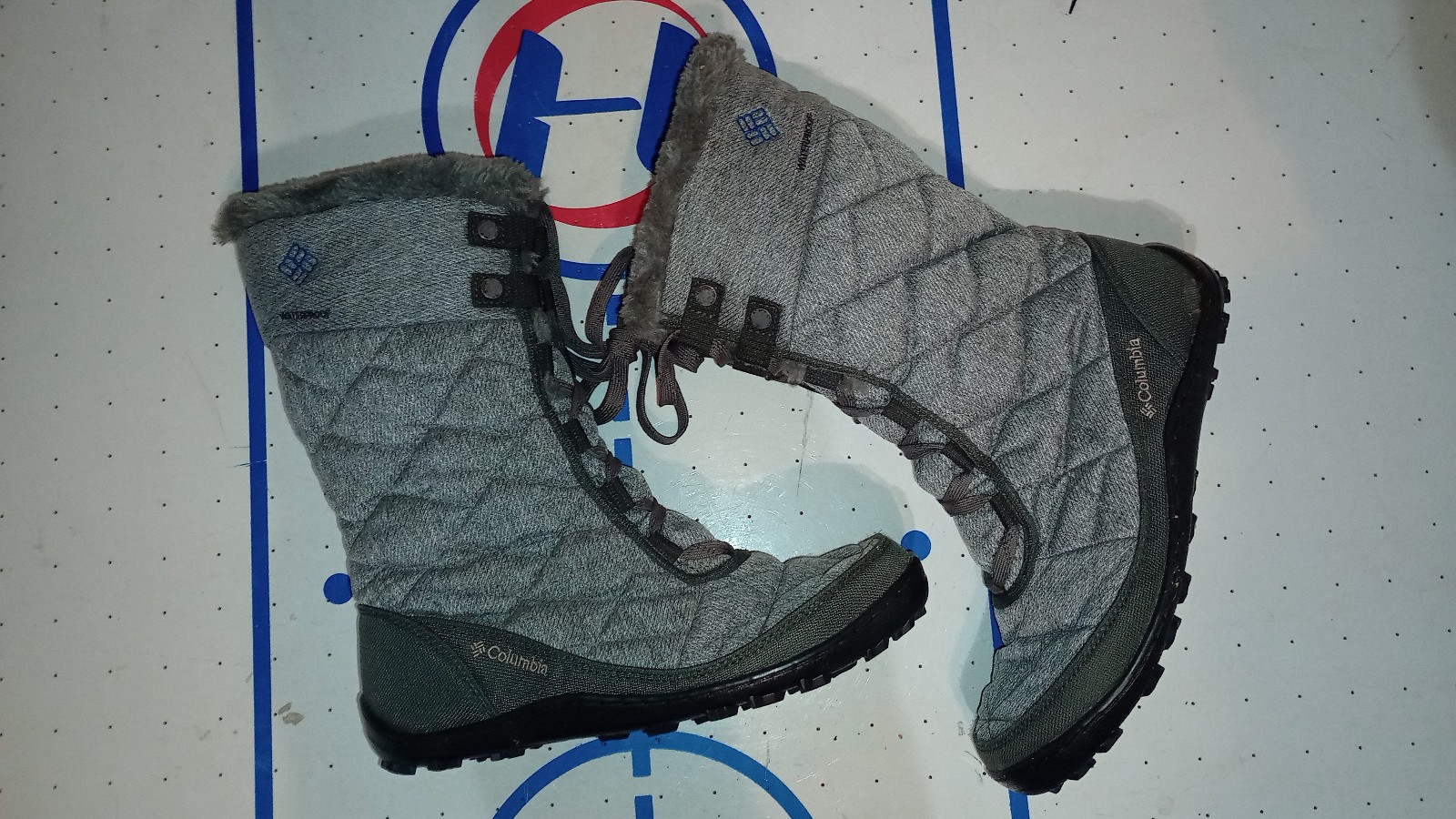 Women's Columbia Minx Mid II Omni Heat Quilted Winter Boots Gray US 6.5
