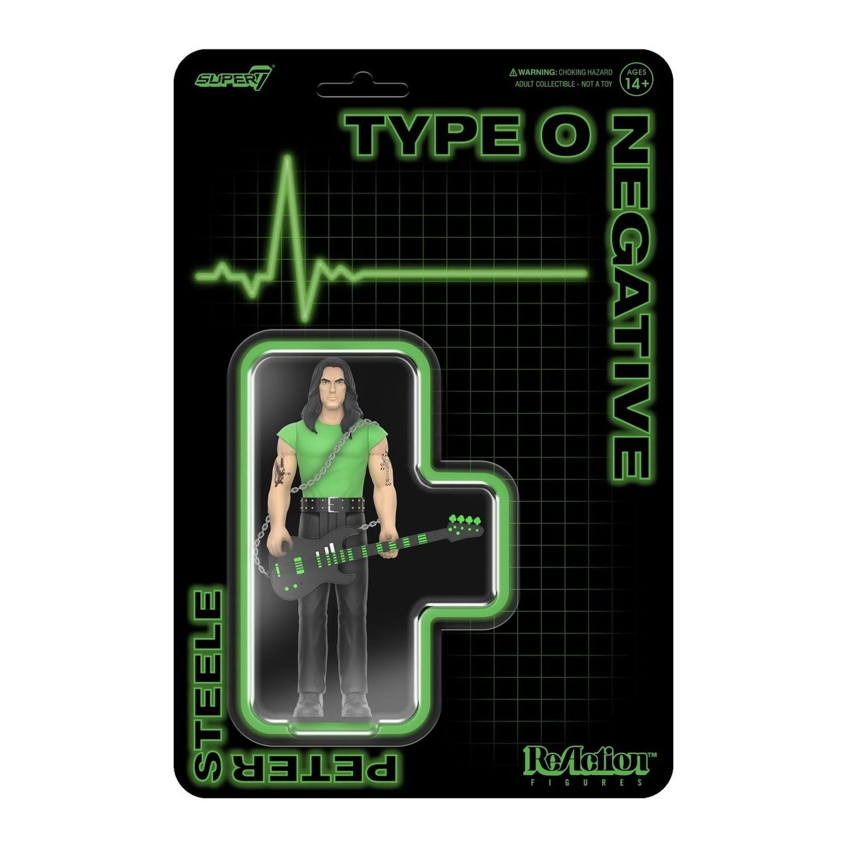 Type O Negative NM/MT Collectible Unpunched Super7 ReAction Peter