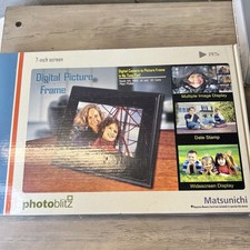 Matsunichi Photoblitz PF7e 7  Digital Picture Frame New Open Box 2007 Tested