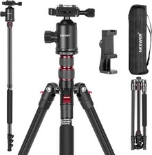 77 inch Camera Tripod Monopod for DSLR, Phone with 360 Panoramic Ball Head