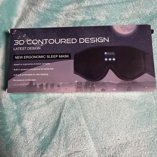 Wireless 3D Sleep Mask with Bluetooth Headphones – Stereoscopic Eye…