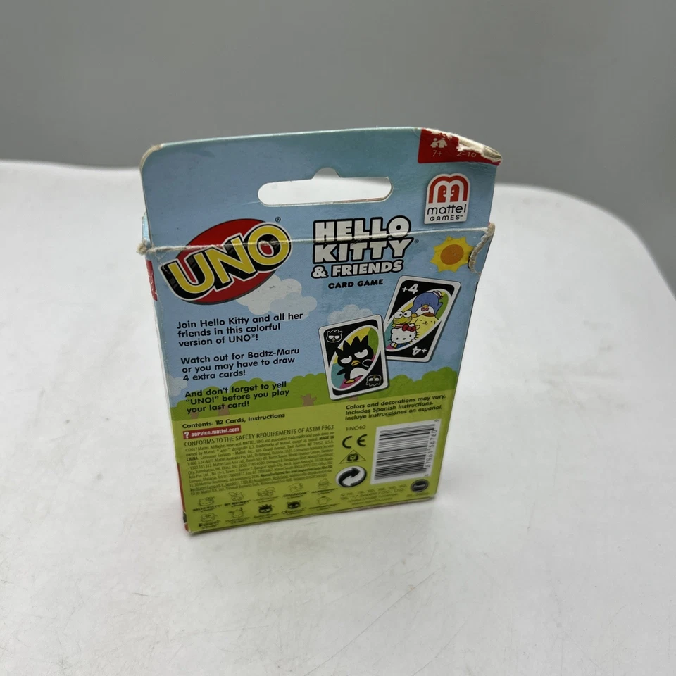 Hello Kitty & Friends UNO Card Game 2017 Sanrio ALL  112 Cards W/ Instructions - Image 3 of 4