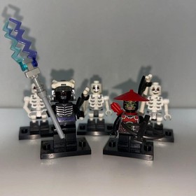 LEGO NINJAGO Garmadon's Dark Fortress 2505 Ninja Ambush 2258 70500 Set Used AsIs