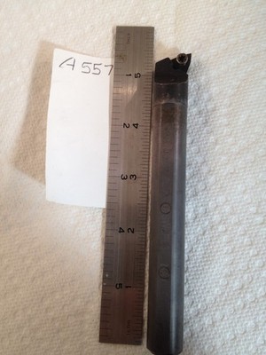 1 USED KENNAMETAL 5/8'' CARBIDE BORING BAR E10SWLPL3. W/COOL  5-1/4'' OAL {A557}