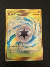 Pokemon  Draw Energy 271/236 Cosmic Eclipse Full Art Gold Secret Rare Pack Fresh