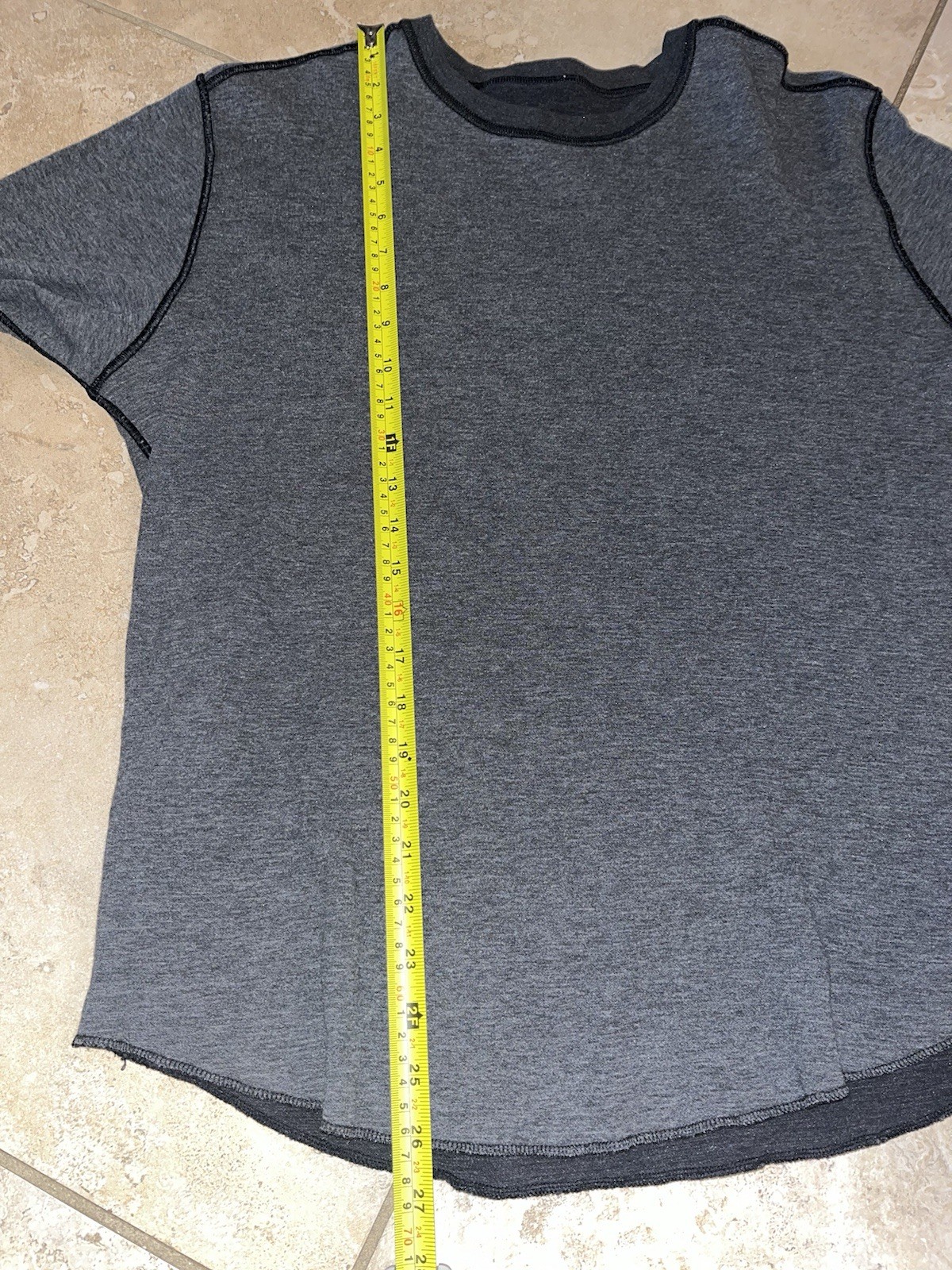 Lululemon Gray Binary Long Sleeve Reversible Crew… - image 6