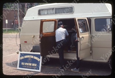 sl18  Slide 1970's  FCC Field Operations Bureau Allegan Station / Van 214a