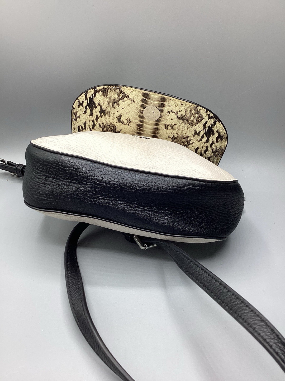 Michael Kors Python Crossbody Leather Chain Half … - image 7