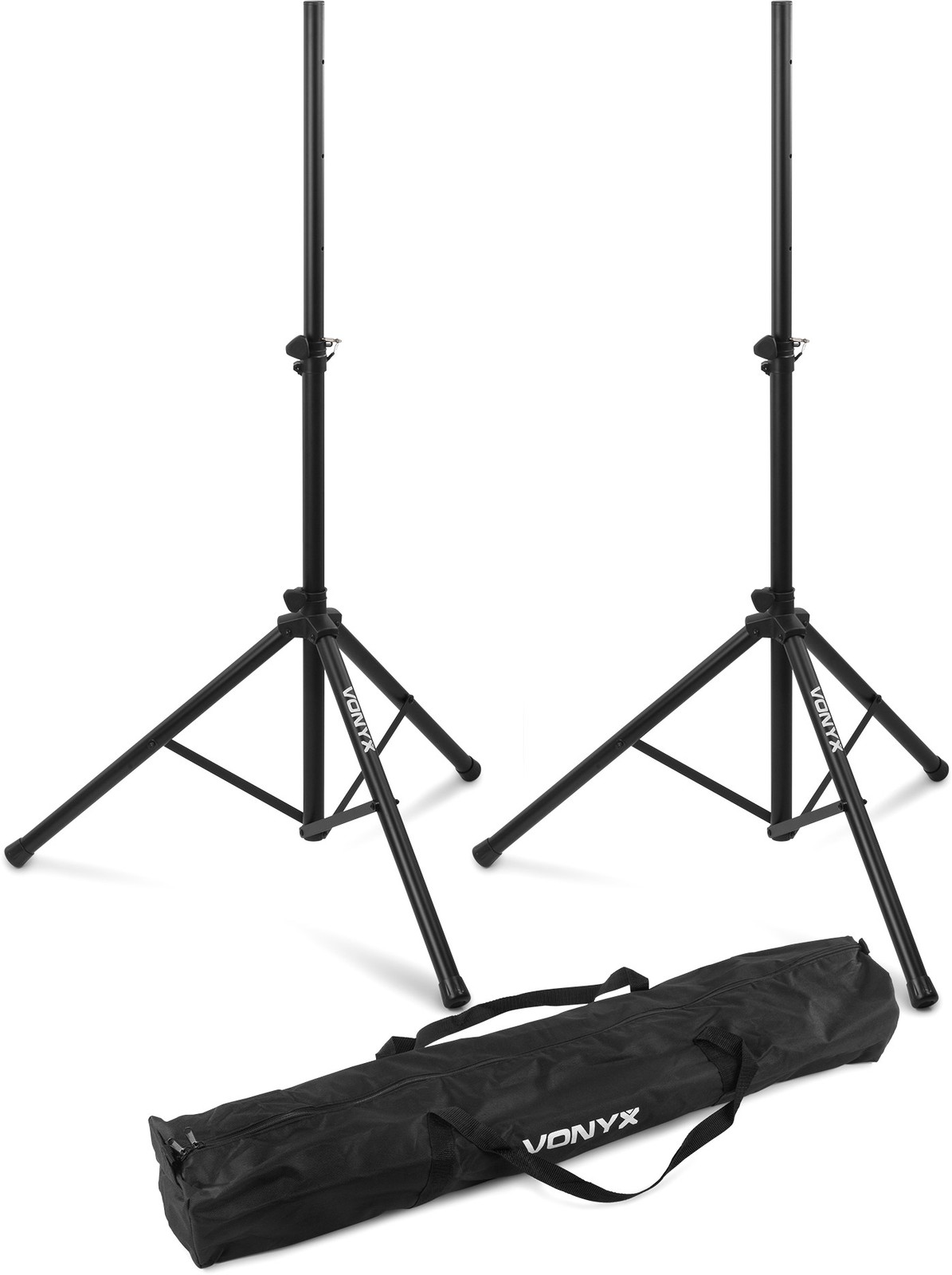 Vonyx Lautsprecherständer Ls01k Höhenverstellbar Set Stabil Mit Tragetasche - Image 2
