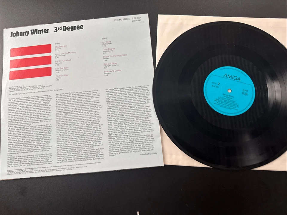 Johnny Winter -3rd Degree- LP Amiga (8 56 327) AMIGA Blues Collection – 8 - Bild 2 von 2