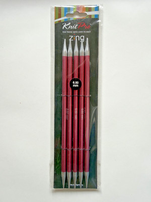KnitPro Zing Nadelspiel 20 cm metall 6.50mm (US 10.5)