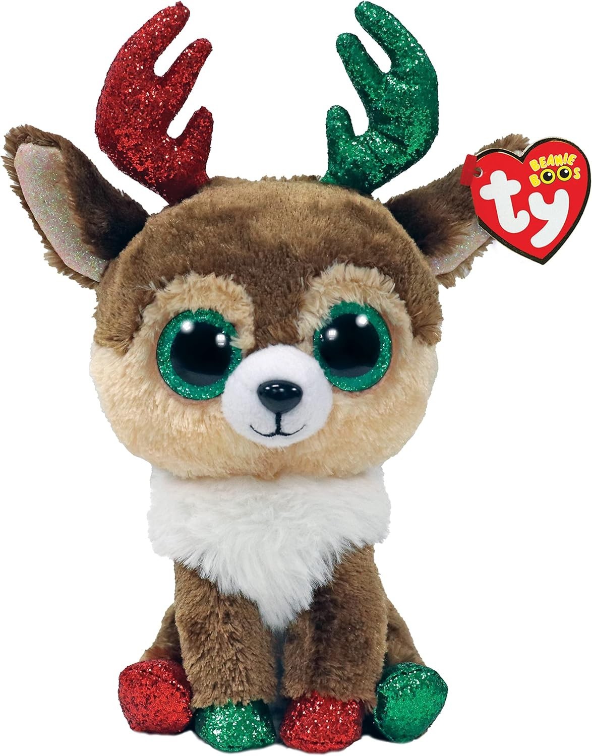 Ty Beanie Baby Boos 36499 Kinley Christmas Reindeer  / 15cm NEW