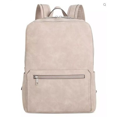 Alfani Men's Medium Backpack Adjustable Backstrap, Zip Closure Beige NEW 