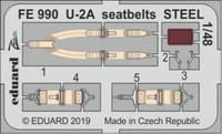 Eduard Accessories FE990 - 1:48 U-2A Seatbelts Steel For Afv Club - Neu