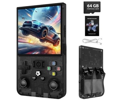 R36MAX Retro Handheld Game Console,64GB Open Source System Support 30+ Emulator