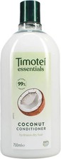 Timotei Essentials Coconut Conditioner 750ml, Hydrates Dry Hair FREE POST 13.32 per litre