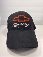 VTG GM Chevy Racing Embroidered Cap Hat Chevrolet Velc. Back