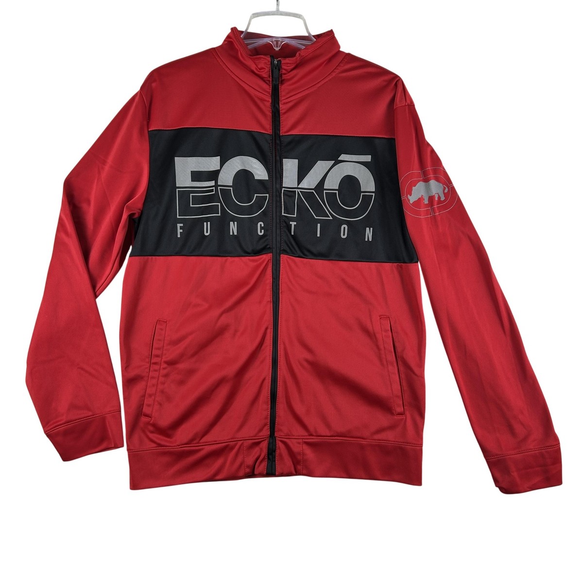 Ecko Function Jacket Mens Medium Colorblock Full Zip Fleece Lined