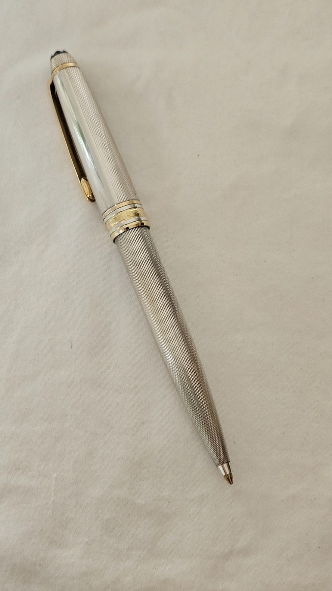 MontBlanc Meisterstuck Solitaire Silver/Gold Ballpoint Pen Barley