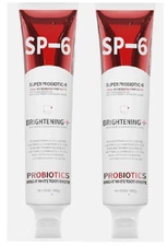 2 pack - SP-6 Ultra Whitening Super Probiotic-6 Bright White Toothpaste