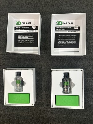 2X - 3D Ceramic Coating Plus Graphene Infused. 940CC-KIT - 2 Brand New