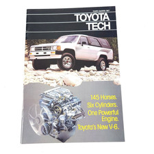 Vintage Toyota Tech Magazine Fourth Quarter 1987 Toyota's New 145 Horse V6