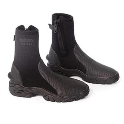6MM SeaSoft Ti Stealth Pro DELUXE Scuba Booties Hard Bottom Size 3XS M 4-5 W 6-7
