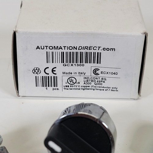 Interruptor selector Automation Direct GCX1300 2-Pos NUEVO EN CAJA Stock antiguo - Imagen 10 de 12