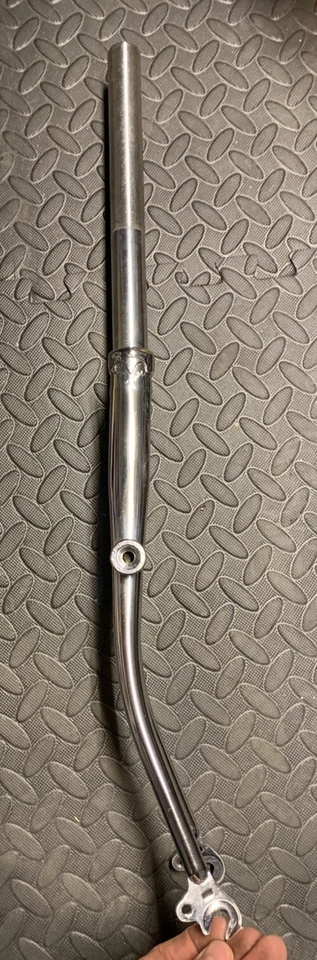 24” Chrome Steel Bicycle Fork 1" Threaded With Lamp Bracket NOS. 24 Inch - Image 2 of 4