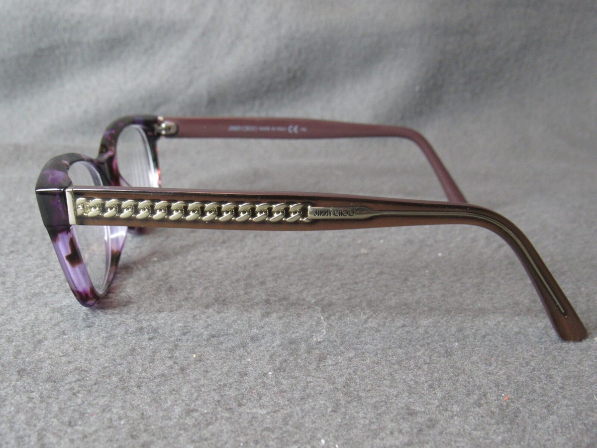 JIMMY CHOO 長方形フレムメカネ JC193 F7X Jimmy Choo Eyeglasses Frame Italy JC193 F7X 140 Purple