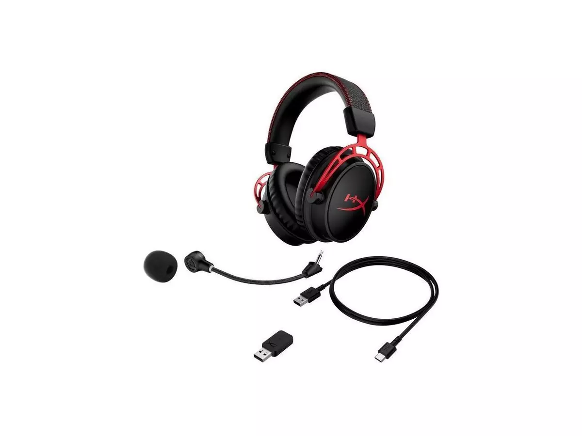 HyperX Cloud Alpha Wireless Gaming Headset Black Red 4P5D4AA