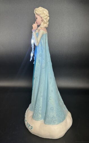 Disney Frozen Elsa Lighted Snowflake Figurine "Snow Ice, and Everything Nice" - Picture 2 of 17