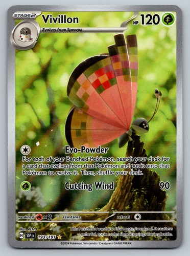 Vivillon 193/191 Sv08: Surging Sparks Holo - 第 1/2 張圖片