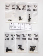 Barrel clip assortment - auto body, sheet metal, emblem tubular retainer nuts 