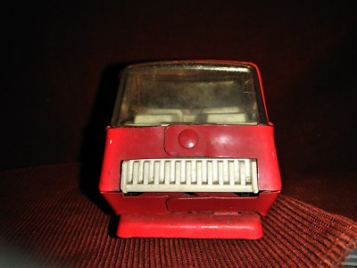 Vintage Tonka Toys 70sRed And wate Equipment Hauler Good Condition.