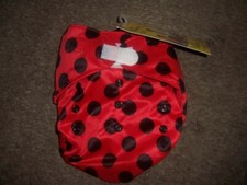 Wolbybug red black dots cloth diaper cover New