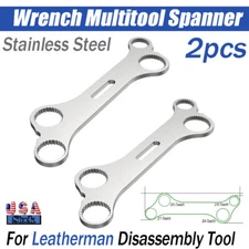 2PCS For Leatherman Disassembly Tool Parse Wrench Multitool Spanner Bone Design