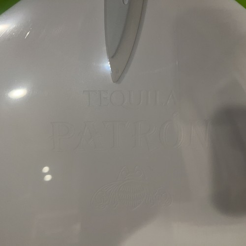Patron Tequila Bottle Shaped Cutting Board W/ Knife Approx 18 By 11 Inch - Picture 2 of 4