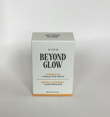 NEW AVON Beyond Glow Vitamin C 6% Ferulic Acid Serum - 1 fl. oz. (30 ml)