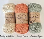 High Quality Cotton yarn- Double . Pack of 3x50g Mixed Colours Available