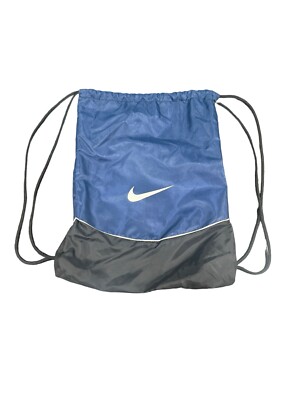 blue nike string bag