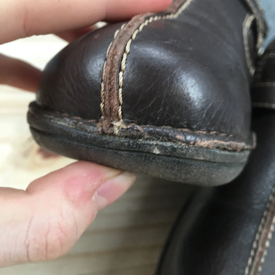 Croft & Barrow Zapatos Mujer 9.5 Delaney Mocasines Cuero Marrón Parte Superior Baja Comodidad Foto 4 de 4