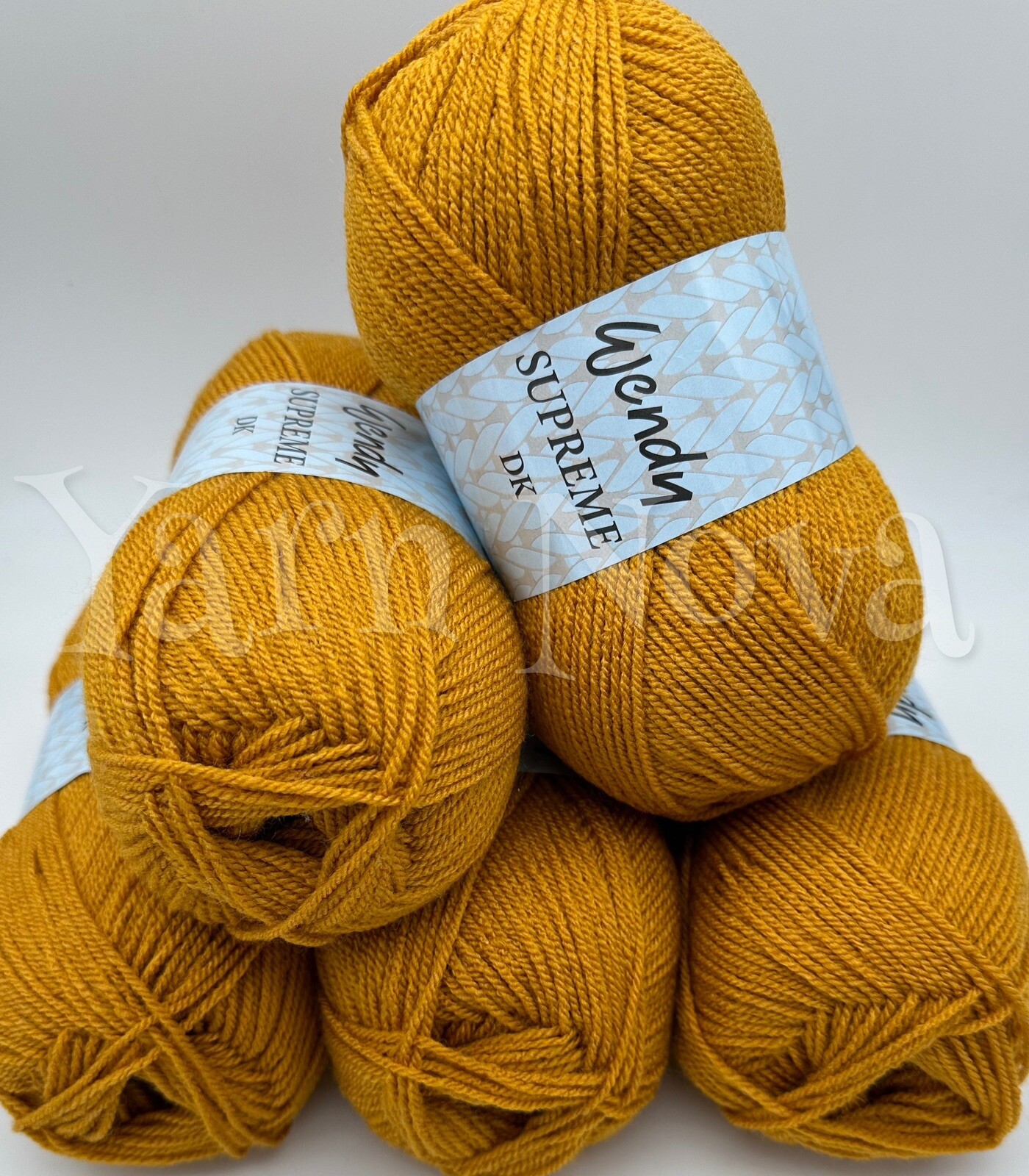 Wendy Supreme DK Double Knitting Crochet Yarn Wool - 5x100g Balls - WD23 Gold